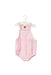 A Pink Rompers from Armani in size 6-12M for girl. (Front View)