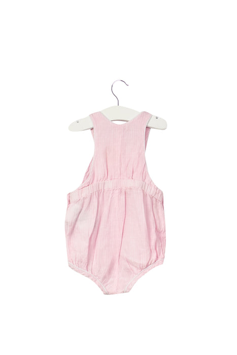 A Pink Rompers from Armani in size 6-12M for girl. (Front View)