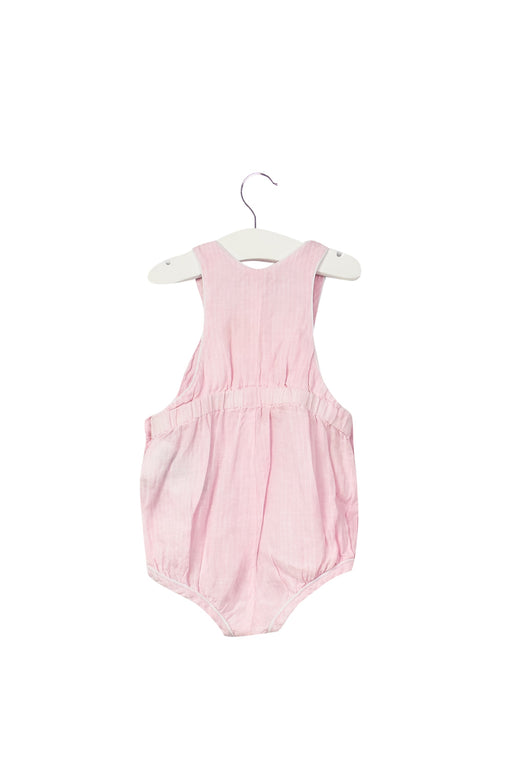 A Pink Rompers from Armani in size 6-12M for girl. (Front View)