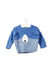 A Blue Knit Sweaters from Chickeeduck in size 3-6M for girl. (Front View)