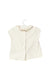 A White Short Sleeve Tops from Nanos in size 6-12M for girl. (Back View)
