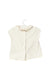 A White Short Sleeve Tops from Nanos in size 6-12M for girl. (Back View)