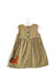 A Brown Sleeveless Dresses from Boden in size 3-6M for girl. (Back View)
