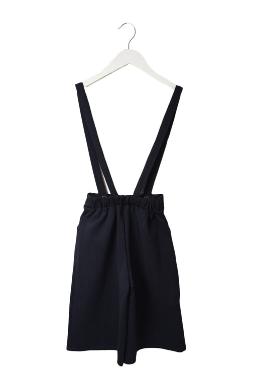 A Navy Long Overalls from Lindomono in size 4T for girl. (Front View)