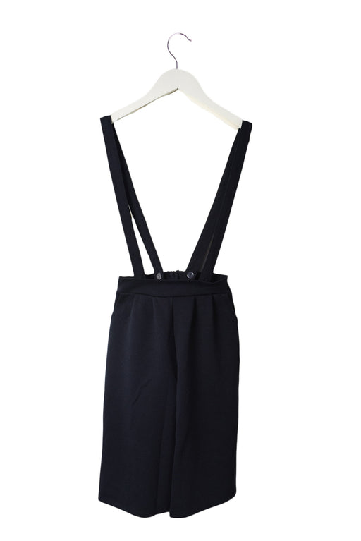 A Navy Long Overalls from Lindomono in size 4T for girl. (Front View)