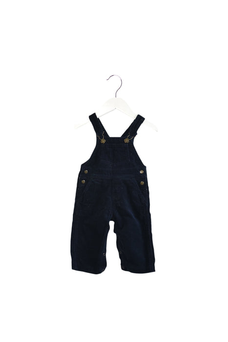 A Navy Long Overalls from Petit Bateau in size 3-6M for boy. (Front View)