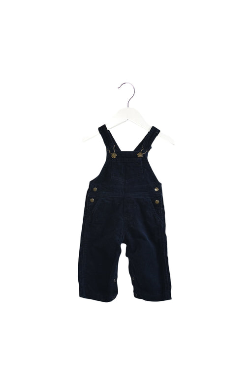 A Navy Long Overalls from Petit Bateau in size 3-6M for boy. (Front View)