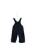 A Navy Long Overalls from Petit Bateau in size 3-6M for boy. (Back View)