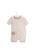 A Pink Short Sleeve Rompers from Tartine et Chocolat in size 3-6M for girl. (Front View)