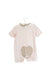A Pink Short Sleeve Rompers from Tartine et Chocolat in size 3-6M for girl. (Front View)