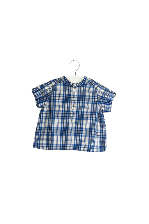 A Blue Shirts from Bonpoint in size 3-6M for boy. (Front View)