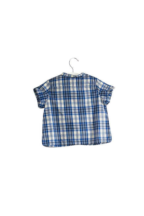 A Blue Shirts from Bonpoint in size 3-6M for boy. (Back View)
