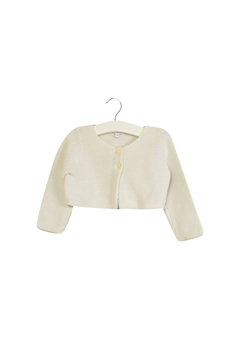 A Ivory Cardigans from Jacadi in size 6-12M for girl. (Front View)