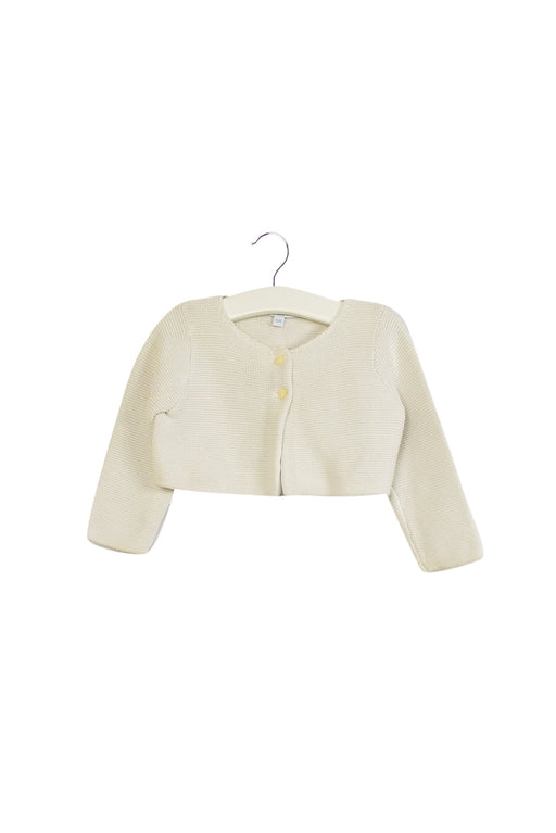 A Ivory Cardigans from Jacadi in size 6-12M for girl. (Front View)