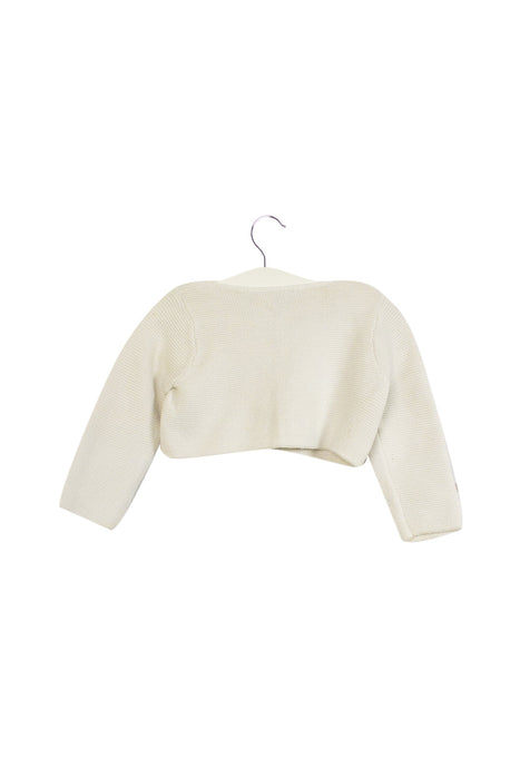 A Ivory Cardigans from Jacadi in size 6-12M for girl. (Back View)