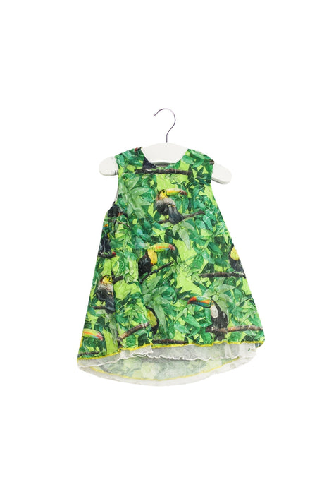 A Green Sleeveless Dresses from Diesel in size 3-6M for girl. (Front View)