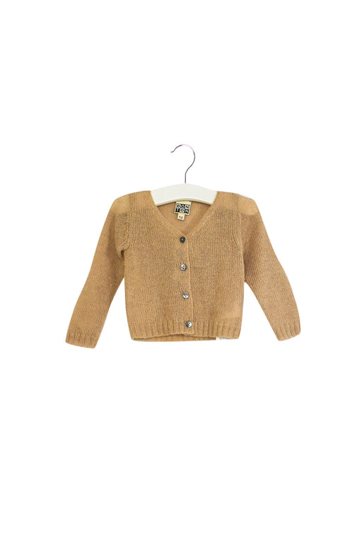 A Pink Cardigans from Bonton in size 6-12M for girl. (Front View)