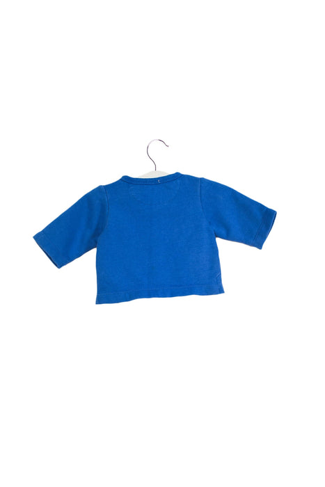 A Blue Cardigans from Jacadi in size 0-3M for boy. (Back View)