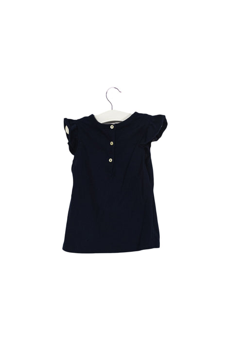 A Navy Short Sleeve Tops from Ralph Lauren in size 6-12M for girl. (Back View)