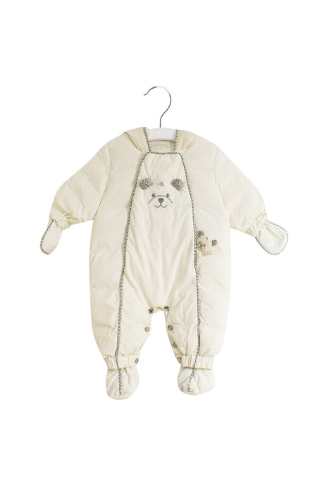 A Ivory Snowsuits from Nicholas & Bears in size 0-3M for neutral. (Front View)