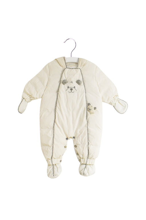 A Ivory Snowsuits from Nicholas & Bears in size 0-3M for neutral. (Front View)