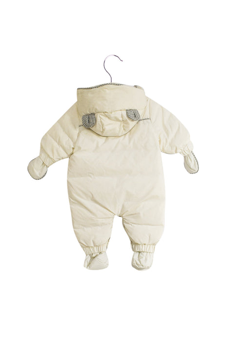 A Ivory Snowsuits from Nicholas & Bears in size 0-3M for neutral. (Back View)