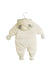 A Ivory Snowsuits from Nicholas & Bears in size 0-3M for neutral. (Back View)