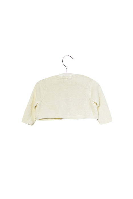A Ivory Cardigans from Jacadi in size 0-3M for girl. (Back View)