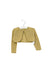 A Gold Cardigans from Monsoon in size 6-12M for girl. (Front View)