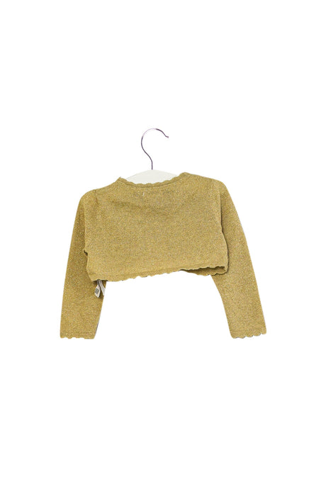 A Gold Cardigans from Monsoon in size 6-12M for girl. (Back View)