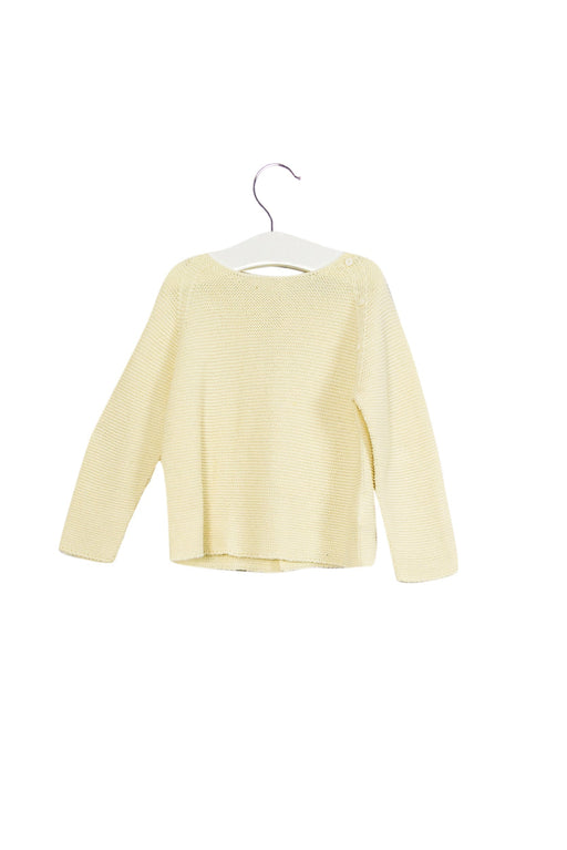 A White Knit Sweaters from Patachou in size 6-12M for girl. (Front View)