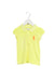 A Yellow Short Sleeve Polos from Ralph Lauren in size 12-18M for girl. (Front View)