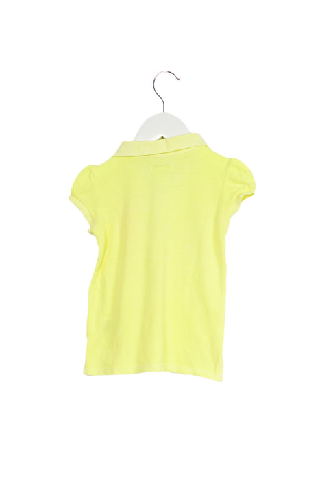 A Yellow Short Sleeve Polos from Ralph Lauren in size 12-18M for girl. (Back View)