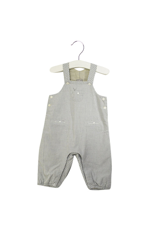 A Blue Long Overalls from Cyrillus in size 3-6M for boy. (Front View)