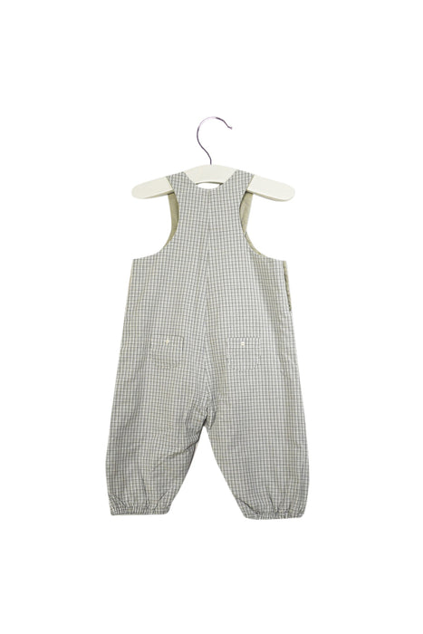 A Blue Long Overalls from Cyrillus in size 3-6M for boy. (Back View)