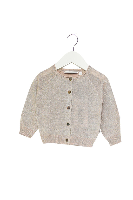 A Pink Cardigans from Molo in size 3-6M for girl. (Front View)
