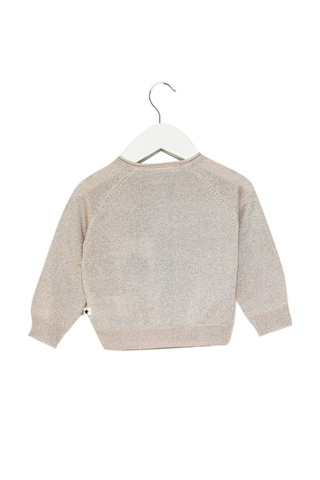 A Pink Cardigans from Molo in size 3-6M for girl. (Back View)