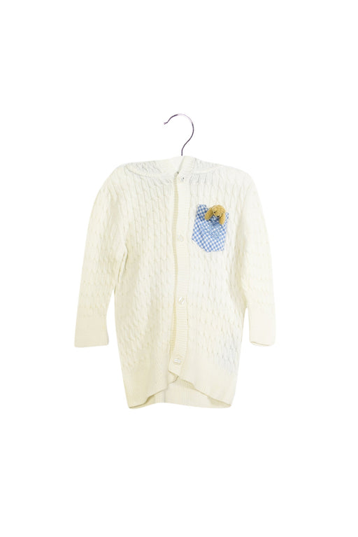 A White Cardigans from Nicholas & Bears in size 6-12M for girl. (Front View)