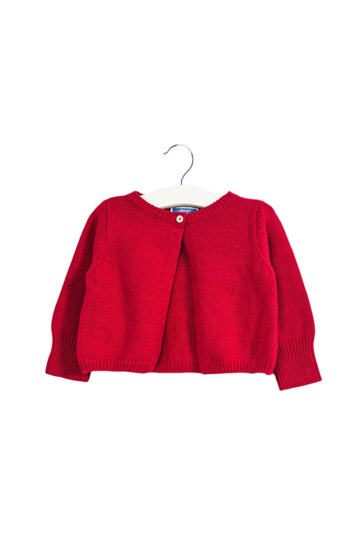 A Pink Cardigans from Jacadi in size 6-12M for girl. (Front View)