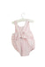 A Pink Rompers from Jacadi in size 3-6M for girl. (Back View)