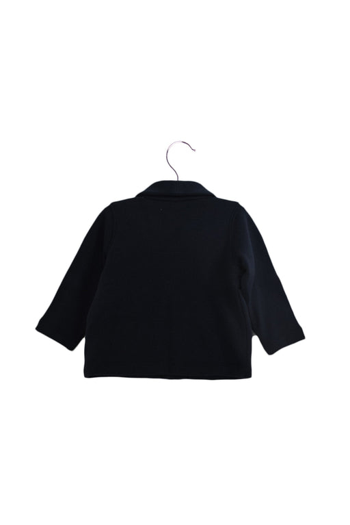 A Navy Cardigans from Petit Bateau in size 6-12M for girl. (Front View)
