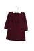 A Burgundy Sweater Dresses from Jacadi in size 6-12M for girl. (Front View)