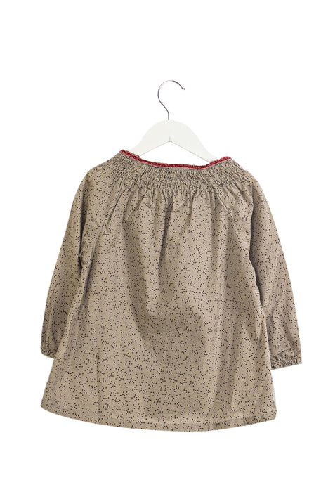 A Grey Long Sleeve Tops from Excuse My French in size 4T for girl. (Back View)