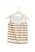 A Brown Sleeveless Tops from Jacadi in size 4T for girl. (Front View)