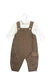 A Grey Overall Sets from Jacadi in size 3-6M for boy. (Front View)