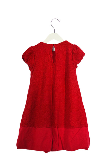 A Red Short Sleeve Dresses from Special Day in size 6T for girl. (Back View)