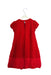 A Red Short Sleeve Dresses from Special Day in size 6T for girl. (Back View)