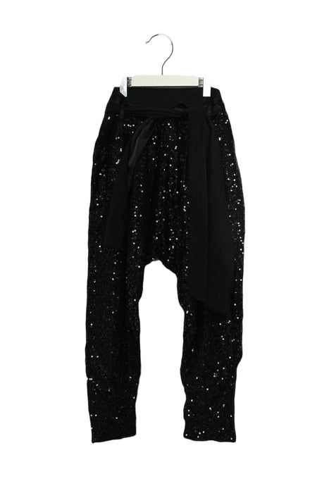 A Black Casual Pants from Monnalisa in size 8Y for girl. (Front View)