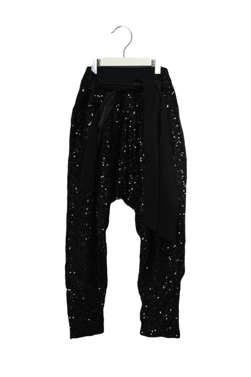 A Black Casual Pants from Monnalisa in size 8Y for girl. (Front View)