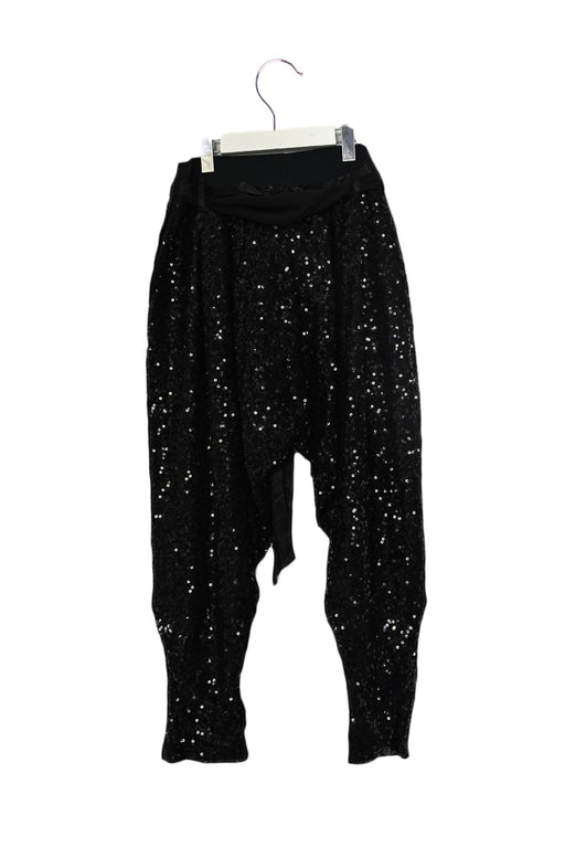 A Black Casual Pants from Monnalisa in size 8Y for girl. (Front View)